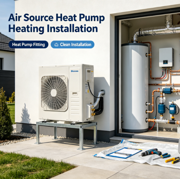 Air Source Heat Pump Heating Installation
