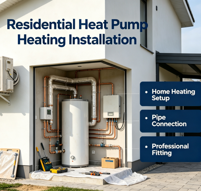 Residential Heat Pump Heating Installation
